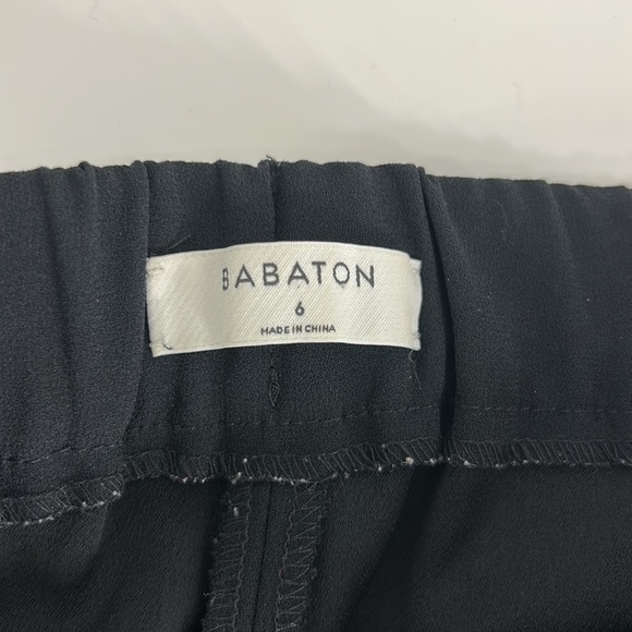 ARITZIA Babaton Cohen Pants Crepe Cropped Pull On Pleated Size 6 - Picture 9 of 10